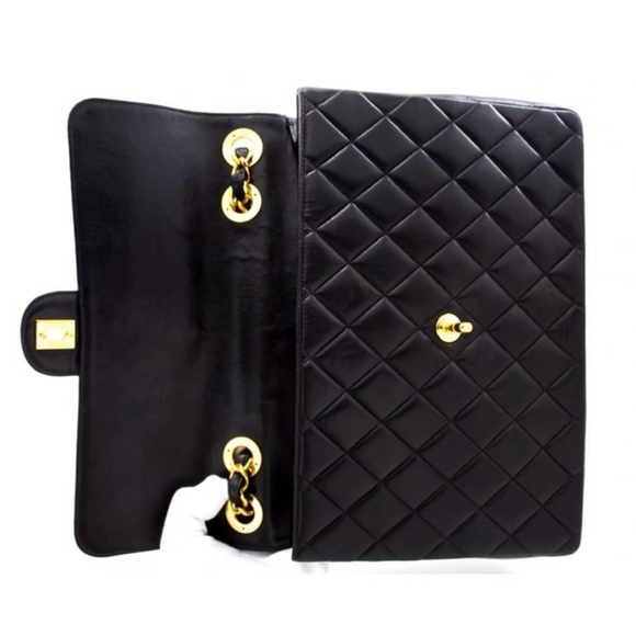 Vintage CHANEL Jumbo 11” Flap Bag - Picture 10 of 11